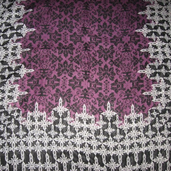 Betty Jackson Black Scarf NWOT - Picture 4 of 7